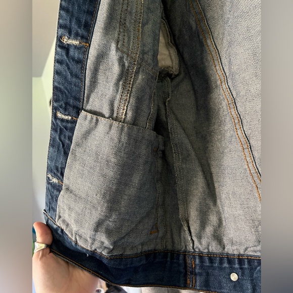 Forever 21 Denim Hoodie Jacket VINTAGE - Picture 4 of 5